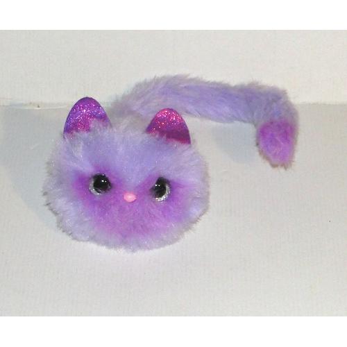 Chat Pomsies Mauve Peluche Interactive Pomsies Pinky Sonore Lumineuse Skyrocket