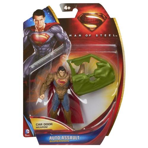 Superman Attaque De Voiture Figurine / Mattel