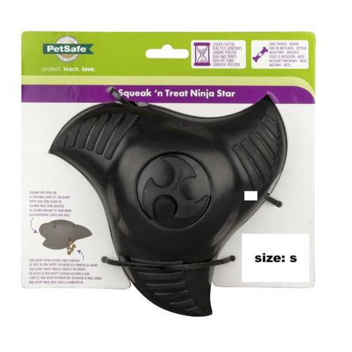 Petsafe Squeak ' 4n Treat Ninja Star 0729849164581 Chien Chiot Jouet Jeu Size S Animaux Animalerie Comasound Kartel Csk Online