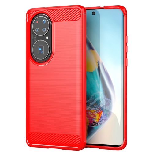 Coque Huawei P50 Pro,Etui Pour Huawei P50 Pro,Etui En Silicone Pour Huawei P50 Pro,Convient A La Huawei P50 Pro,Rouge