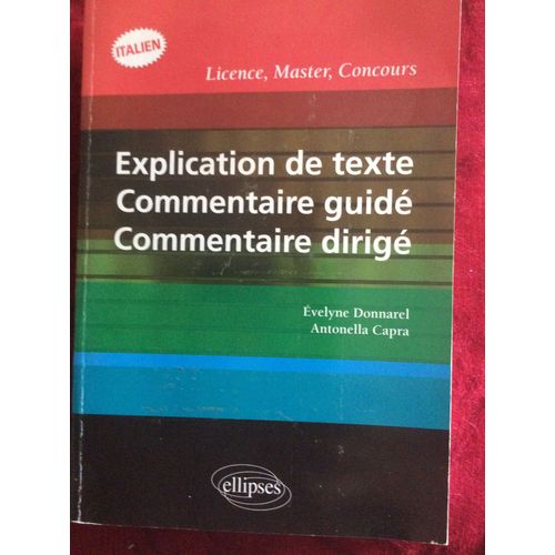 Italien .Licence. Master.Concours.