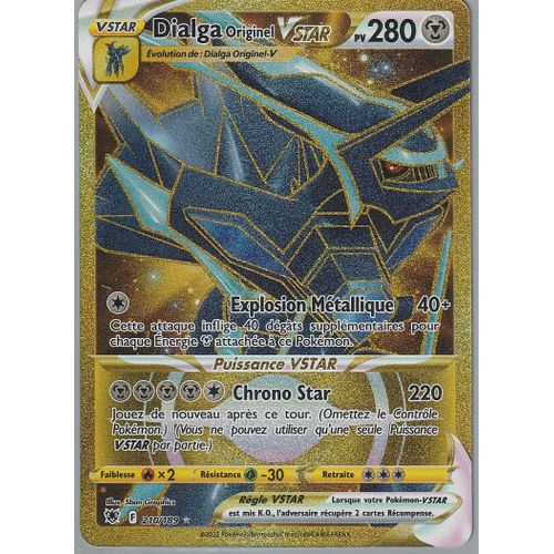 Carte Pokemon - Dialga Originel Vstar - 210/189 - Secrete Rare - Eb10 Astres Radieux -