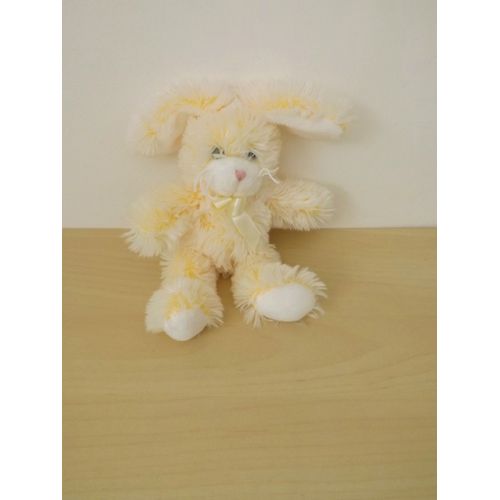 Doudou Lapin Blanc Jaune Gipsy