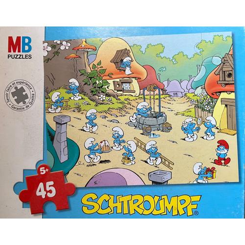 Puzzle Schtroumpfs Mb 45 Pièces
