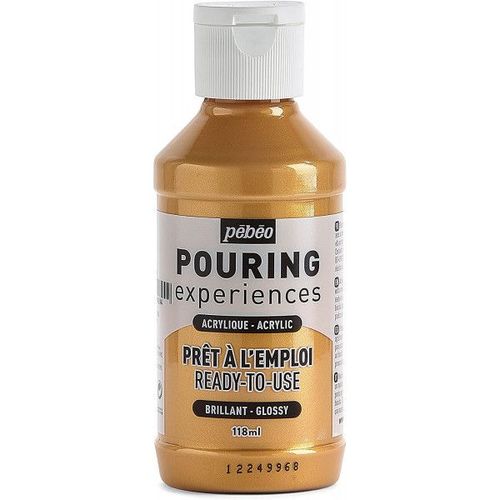 Peinture Acrylique - Pouring - Pébéo - Or Métallique - 118 Ml