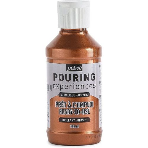 Peinture Acrylique - Pouring - Pébéo - Cuivre Métallique - 118 Ml