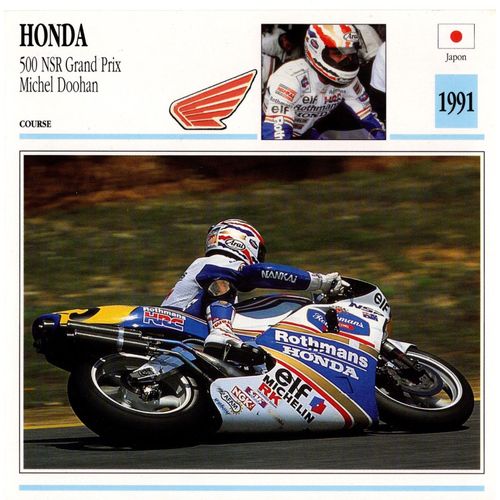 Fiche Moto Passion Honda 500 Nsr Grand Prix Michel Doohan