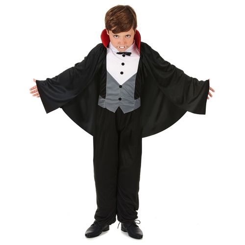 Déguisement Vampire Chic Garçon Halloween - Taille: S 4-6 Ans (110-120 Cm)