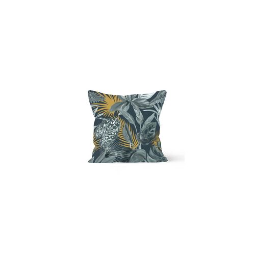 Housse De Coussin Velours 40x40 Cm Tropic, Par Solei D'ocre