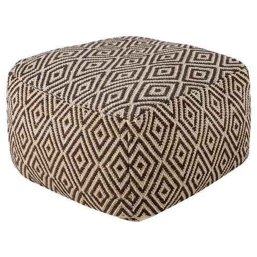 Pouf Manisa Marron