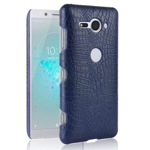 Classique Élégant Étui Pour Sony Xperia Xz2 Premium Anti Éraflure Mode Classique D'alligator Compatibilité Housse De Protection - Bleu