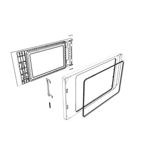 Porte complète d'origine - Four micro-ondes (00772425 BOSCH)