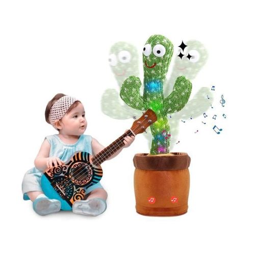 Cactus Qui Danse Et Répète Francais,Le Cactus Qui Parle Et Qui Danse,Talking Cactus Peluche Musical Bebe,Jouet Cactus Qui