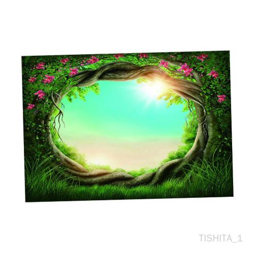 Tishita Jungle Poster 3d Fond De Aquarium Affiche Fond Pvc Adhésif Sous-Marin Décor Collant Stickers Autocollant 122x46cm