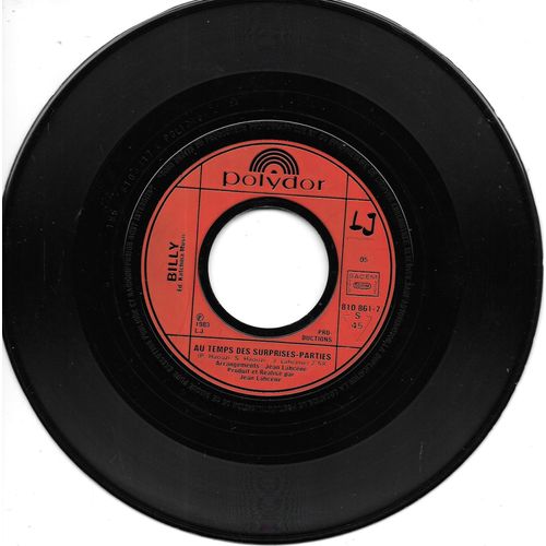 Billy & Les Forbans : Au Temps Des Surprises-Parties / La Leçon De Danse [Vinyle 45 Tours 7"] 1983
