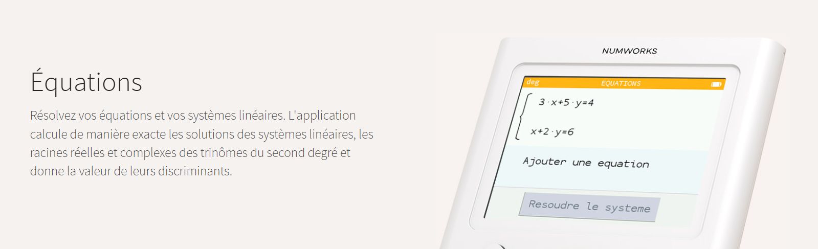 Calculatrice graphique Python Numworks image 1 | Rakuten