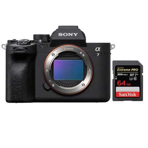 Sony Alpha A7 Mark IV Boitier Nu+SanDisk 64 Go Extreme Pro SDXC UHS-II 300 Mo/s