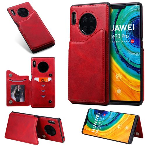 Coque Huawei Mate 30 Pro,Etui Pour Huawei Mate 30 Pro,Etui En Cuir Pour Huawei Mate 30 Pro,Convient A La Huawei Mate 30 Pro,Rouge