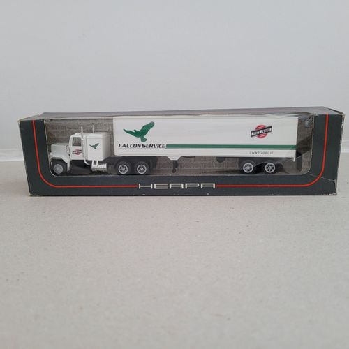 1.87 Ho Herpa Gmc Semi Remorque Et Son Tracteur "Falcon Service"