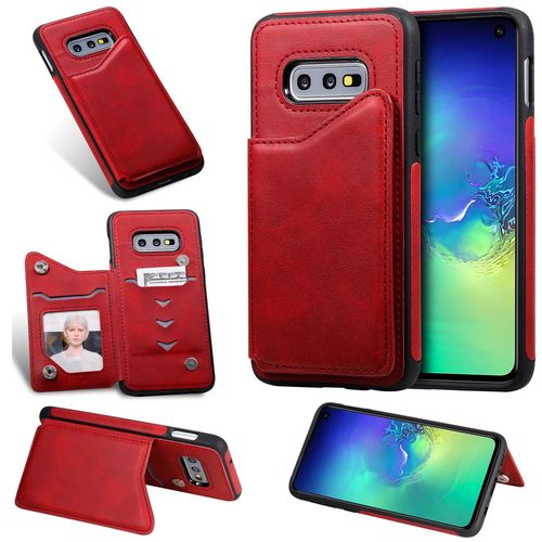 Coque Samsung Galaxy S10e,Etui Pour Samsung Galaxy S10e,Etui En Cuir Pour Samsung Galaxy S10e,Convient A La Samsung Galaxy S10e,Rouge