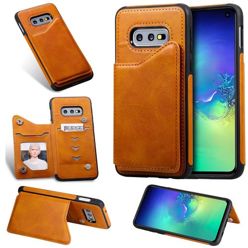 Coque Samsung Galaxy S10e,Etui Pour Samsung Galaxy S10e,Etui En Cuir Pour Samsung Galaxy S10e,Convient A La Samsung Galaxy S10e,Marron