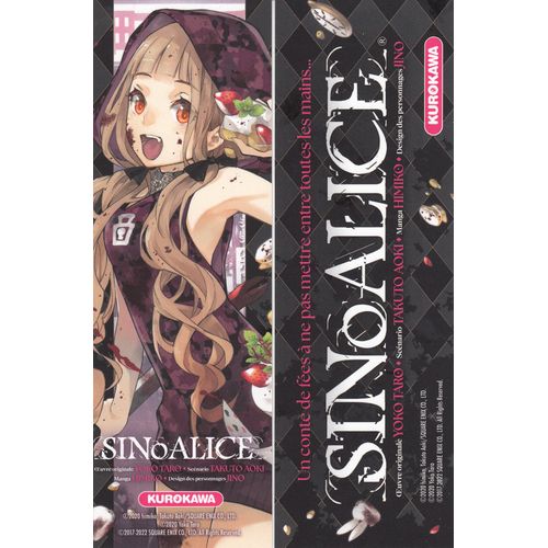 Marque Page " Sinoalice " N°1 De Yoko Taro, Takuto Aoki, Himiko, Jino, Kurokawa.