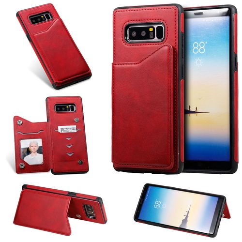 Coque Samsung Galaxy Note 8,Etui Pour Samsung Galaxy Note 8,Etui En Cuir Pour Samsung Galaxy Note 8,Convient A Etui La Samsung Galaxy Note 8,Rouge