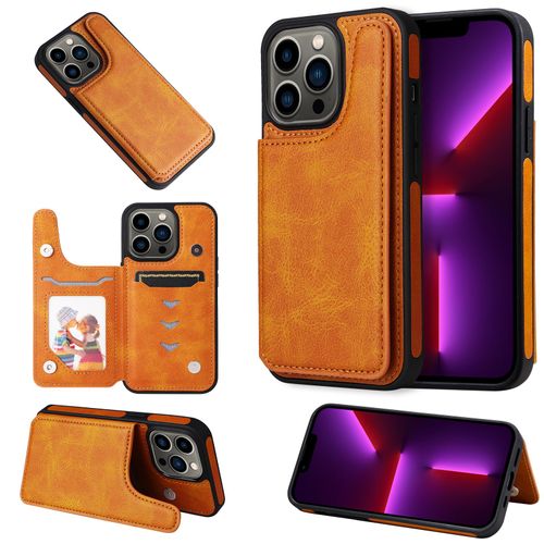 Coque Iphone 13 Pro,Etui Pour Iphone 13 Pro,Coque En Cuir Pour Iphone 13 Pro,Convient A Etui La Iphone 13 Pro,Marron