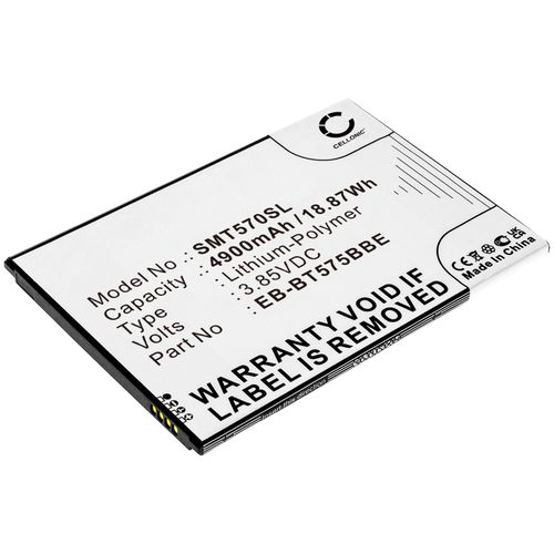 Batterie Neuve De Remplacement Pour Tablette Samsung Galaxy Tab Active 3 (Sm-T570 / Sm-T575) - Eb-Bt575bbe, Gh43-05039a 4900mah