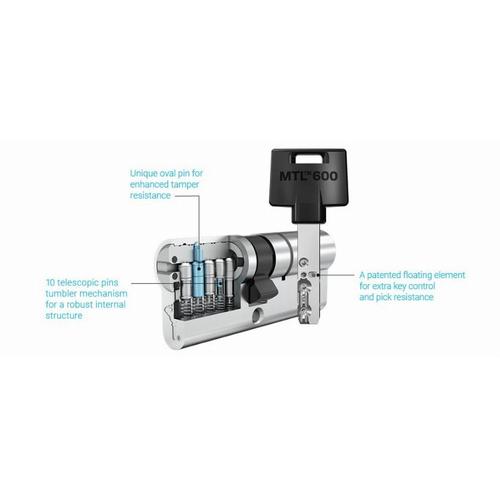 Cylindre MTL600 262S+ 91 31-60 NM PAN MULTLOCK 3 clés bleues PVC B.R.- EUM6P3160XX3PBLVR