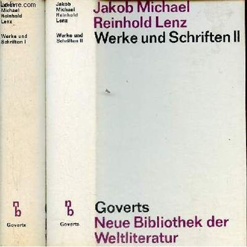 Werke Und Schriften I + Ii.