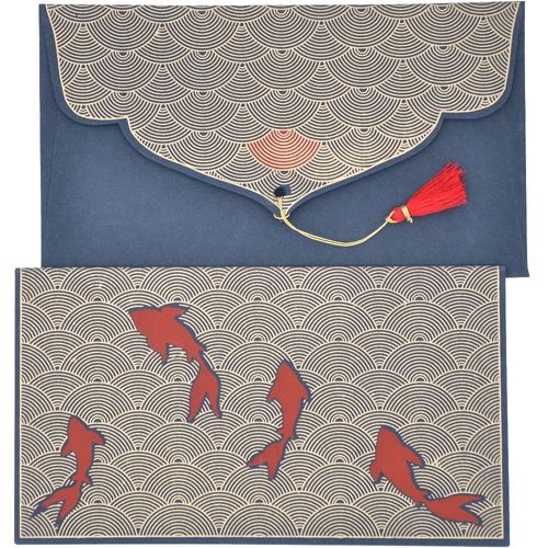 Papertree Lucky Lot De 5 Enveloppes Cadeau 19x10cm - Noir