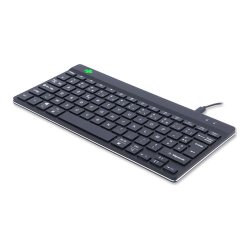 R-Go Clavier Ergonomique Compact break - Clavier - USB-C, USB - AZERTY - Français - noir