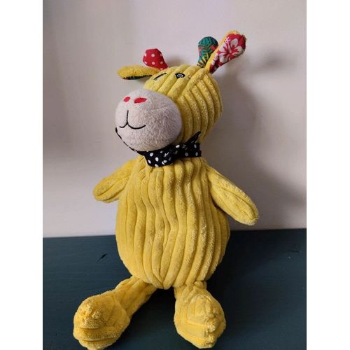 F1/ Doudou Vache Jaune Foulard Les Deglingos