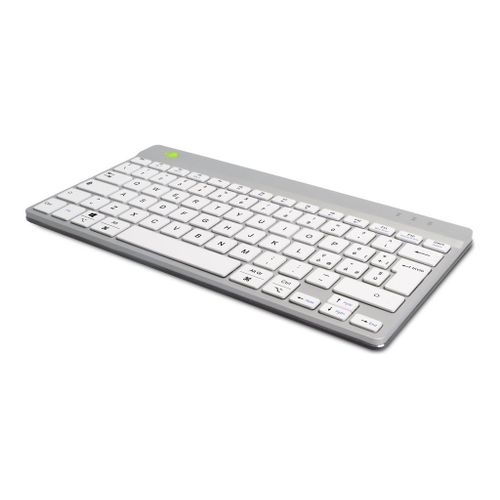 R-Go Compact Break - Clavier - avec indicateur de rupture intégré - sans fil - Bluetooth 5.0 - QWERTY - Italien - blanc