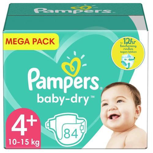 Couches Pampers Baby-Dry Taille 4+ (10-15 kg) - 84 Couches