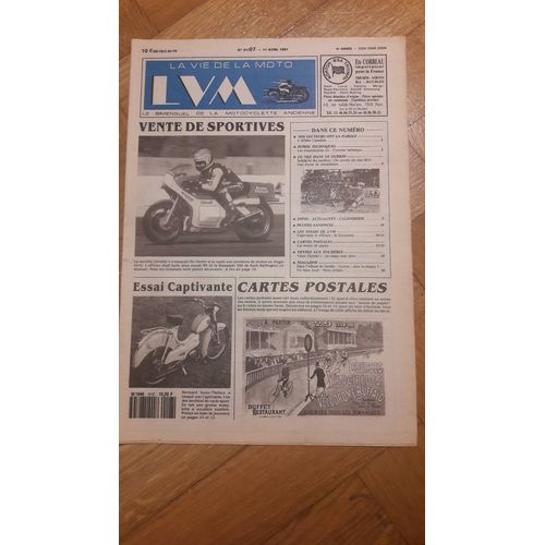 La Vie De La Moto N° 91/07 1er Avril 1991 Captivante