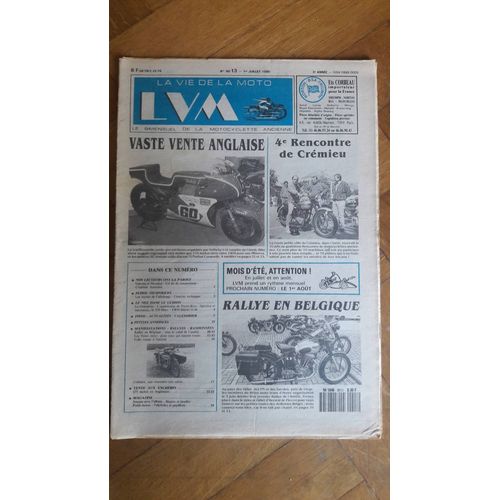 La Vie De La Moto N°90/13 1er Juillet 1990 Rencontre De Crémieu