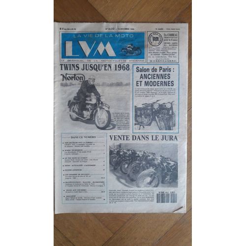 La Vie De La Moto N°90/22 15 Décemvre 1990 Twins Jusqu'en 1968 Norton