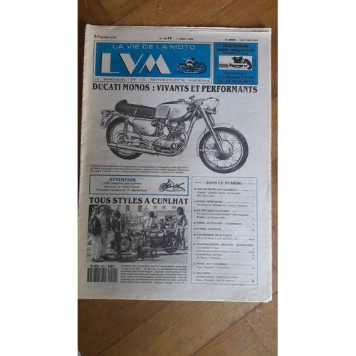 La Vie De La Moto N°90/14 1er Aout 1990 Ducati Monos