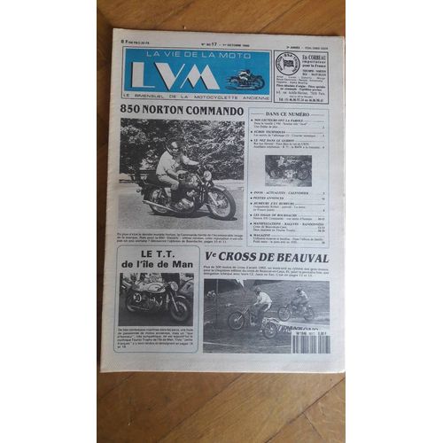 La Vie De La Moto N°90/17 1er Octobre 1990 850 Norton Commando