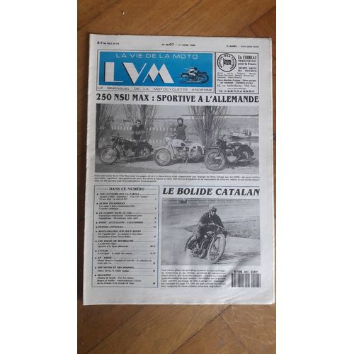 La Vie De La Moto N°90/07 1er Avril 1990 250 Nsu Max