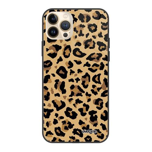 Coque Iphone 13 Pro Max Coque Soft Touch Glossy Léopard Beige Design Evetane