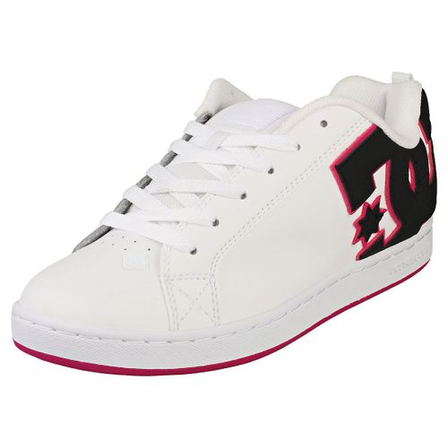 Dc Shoes Court Graffik Baskets Patin Blanc Noir