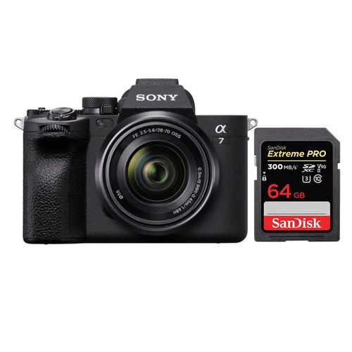 Kit Sony Alpha A7 IV 28-70 mm + SanDisk 64 Go Extreme Pro SDXC UHS-II 300 Mo/s