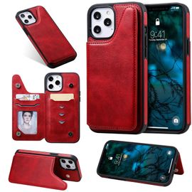 Coque Iphone 12 Pro Max,Etui Pour Iphone 12 Pro Max,Coque En Cuir Pour Iphone 12 Pro Max,Convient A Etui La Iphone 12 Pro Max,Rouge