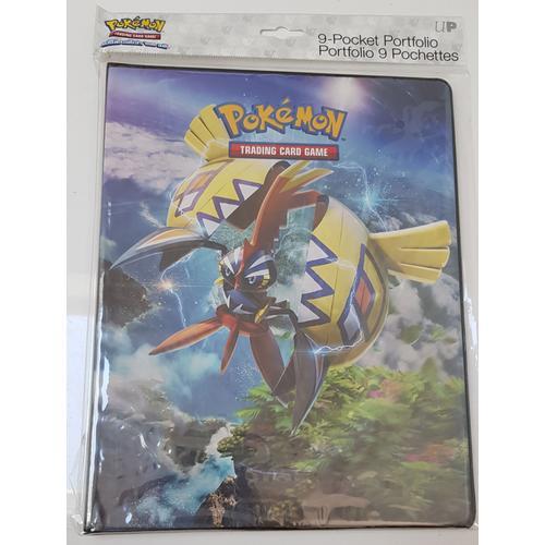 Album Porte Cartes Pokemon Trading Card Game / 9 Pochettes / Contient 10 Pages / Peut Contenir 180 Cartes Dos A Dos