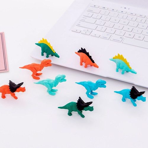 Crayon Dinosaure En Caoutchouc, 1 Pièce, Mignon Kawaii, Dessin Animé, Fournitures De Papeterie Pour Enfants, École Et Bureau, Jolis Gommes D'animaux