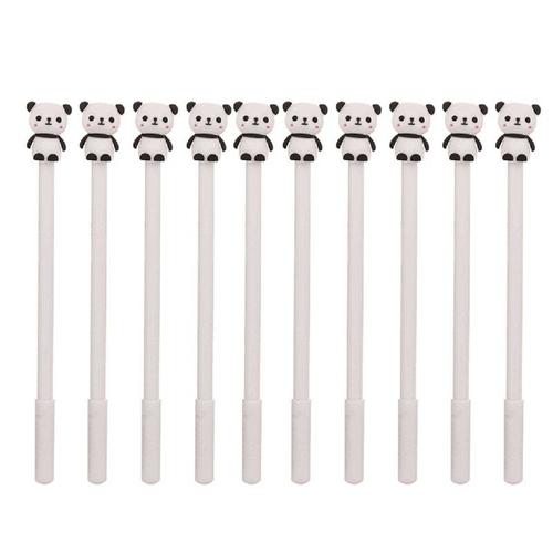 Stylo Gel Rechargeable, Joli Panda, 0.5mm, À Séchage Rapide, Pour Scrapbook, Planificateur Et Journal Intime, Pour Étudiants, 10 Pièces