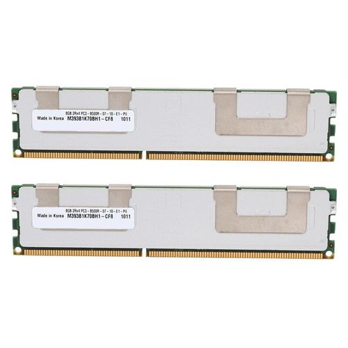 RAM DDR3 ECC REG pour serveur, 2 pièces, 8 go, PC3-8500R, 1.5V, DIMM, avec dissipateur thermique, pour LGA 2011, X58, X79, X99, carte mère